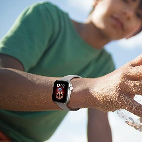 Bandkids Sport Band Compatibil cu Benzi Apple Watch pentru copii 38mm 40mm 41mm 42mm 44mm 45mm 49mm, curea de înlocuire siliconică moale cu agrafă clasică pentru Iwatch SE 8 7 6 5 4 3 2 1 Ultra pentru copii pentru băieți pentru copii