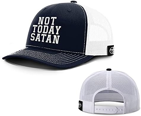 Adevăratul nostru Dumnezeu nu astăzi Satana Back Mesh Hat Wear Casual - Baseball Cap pentru bărbați Respirabil Mesh Back Reglabil