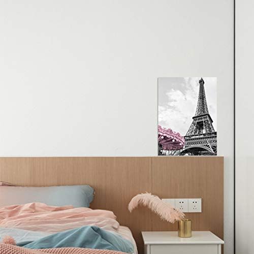 Paris Eiffel Turn Decor de perete pentru fete dormitor alb și negru imagini de baie de perete decor de artă pentru pereți moderni arta acasă roz paris temat