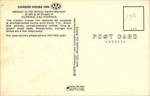 Carson House Inn Eureka, California ca carte poștală originală de epocă