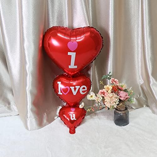 Dzrige I Love You Balloons Ziua fericită scrisori baloane roșii dragoste inimi baloane pentru ziua de valentine petrecerea de logodnă aniversare de nuntă livrări de nuntă de nuntă