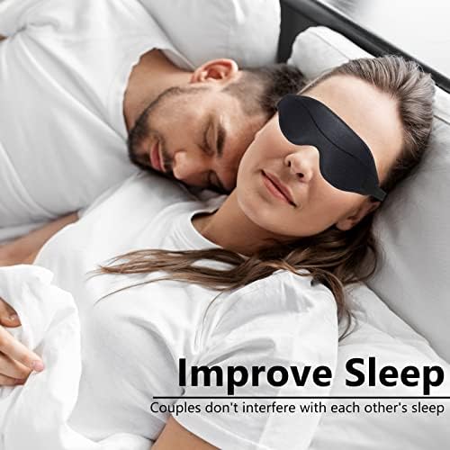 Masca pentru ochi, masca de somn, blochează lumina, spuma de memorie, mască de ochi 3D pentru somn pentru femei, ajutor pentru somn