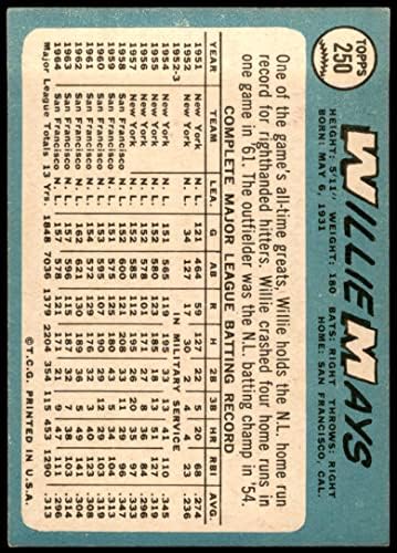 1965 Topps # 250 Willie Mays San Francisco Giants VG/Ex Giants