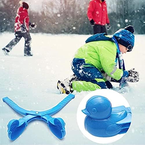 Trei D Snowball Maker, Duck Snowball Maker, 2 buc Cartoon Snowball Maker Sandy Maker Clip Perfect pentru copii joacă zăpadă,
