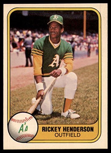 1981 Fleer #574 Rickey Henderson NM+ Oakland Athletics Baseball