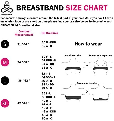 DREAM SLIM Activewear Breast Support Band No-Bounce Extra sport Sutiene pentru femei reglabil sport sutien curea