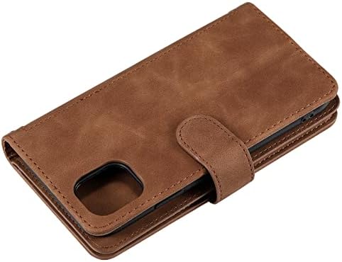 Compatibil cu iPhone 13 Mini portofel caz PU portofel din piele magnetice Flip Kickstand de protecție cu 9 Card titularul capacul