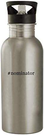Cadouri Knick Knack #Nominator - Sticlă de apă din oțel inoxidabil 20oz, argintiu
