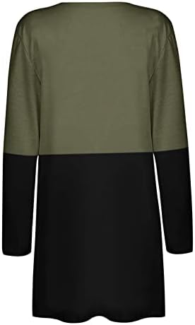 Femei Culoare cusaturi Cardigan haina Maneca lunga strat subțire Casual buzunare moda Slim cald îmbrăcăminte exterioară Cardigan scrisoare