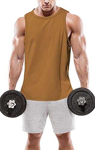 Ziwoch pentru bărbați topuri de gimnastică antrenament atletic tricouri fără mâneci tricouri de fitness tricoul lateral mușchi lateral