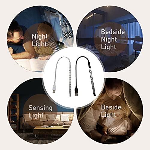 Mobestech Laptop lumina 6pcs reglabil calculator Gooseneck lampă, acasă lampă portabil pat flexibil sarcina tub Stick pentru