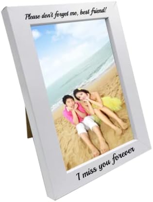 Dengkai 4x6 Romantic I Miss You Forever Photo Frame -Wood Prieten Prietena Picture Frame - Cadouri de dragoste pentru el sau pentru ei/cuplu din lemn