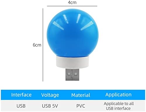 VNICSTICK 10 PACK USB LED LED LAMP COMPUTER PUTERE MOBIL POWERGE PORTABIL PORTABILE USB LED LED Lumina de noapte, nouă culori