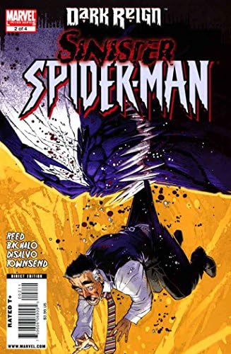 Dark Reign :Omul Păianjen sinistru # 2 VF / NM ; carte de benzi desenate Marvel / Venom