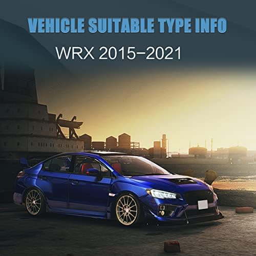 Faruri LED VLAND potrivite pentru 2015-2021 Subaru WRX, DRL cu animație de pornire,Reflector / chihlimbar