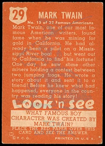 1952 Topps # 29 Mark Twain VG/Ex