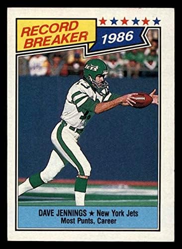 1987 Topps # 3 Breaker Record Dave Jennings NM/MT St.Lawrence