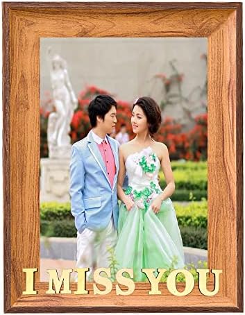 Yingren îmi este dor de tine ramă romantică de nuntă/rame foto de cuplu pentru perete sau masă/cadouri nou implicate pentru mireasă și mire 4x5/9x13cm