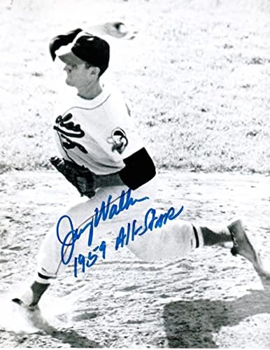 Jerry Walker Baltimore Orioles 1959 All -Star Action Semnat 8x10 - Fotografii MLB autografate