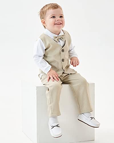 Coolelves Baby Boy Gentleman Outfit, Rochie Cu Mânecă Lungă Pentru Băieți