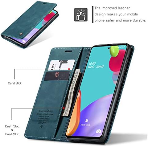 Carcasă Flip Kowauri pentru Samsung Galaxy A52 4G / 5G, Carcasă Portofel din piele Design clasic cu Slot pentru Card și carcasă rabatabilă cu închidere magnetică pentru Samsung Galaxy A52 4G / 5G 6,5 Inch