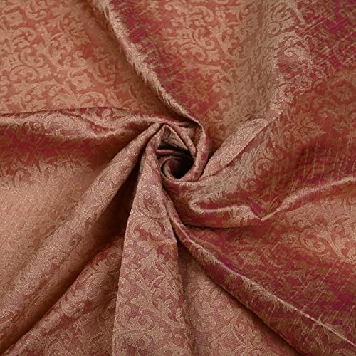 eloria-d euromcor Damasc brodat Brocart Jacquard îmbrăcăminte de cusut confecționarea țesăturii de curte Kurta îmbrăcăminte de îmbrăcăminte pânză, culoare: piersic