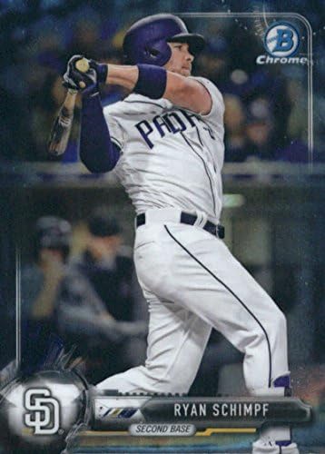 2017 Bowman Chrome #74 Ryan Schimpf San Diego Padres Card de baseball