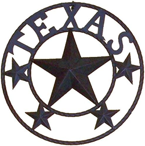 LL Home Star Texas 16 semn de cerc metalic, negru