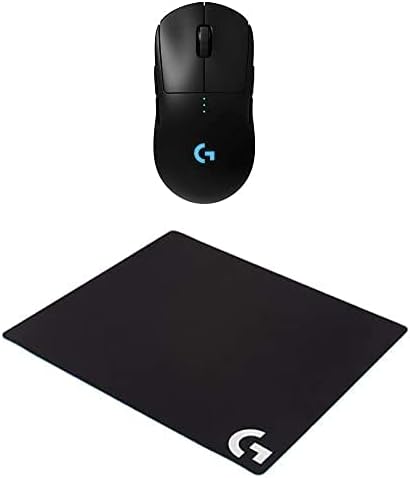 Logitech G Pro Wireless Gaming Mouse cu Esports grad de performanță & amp; G640 mare pânză Gaming Mousepad