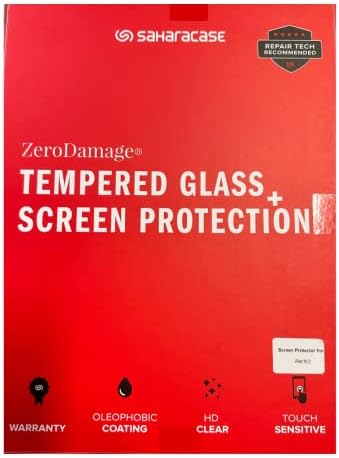 SaharaCase - Zerodamage Sticlă securizată Ecran Protector pentru Apple iPad 10.2 - anti zero / amprente acoperire completă bule gratuit 9H Duritate-clar