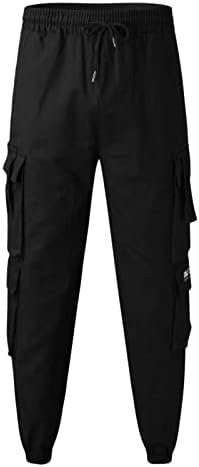 Pantaloni de marfă baggy bărbați desăvârșiți sport modă pantaloni casual talie elastică picior drept pantaloni de transpirație pantaloni de transpirație bărbați